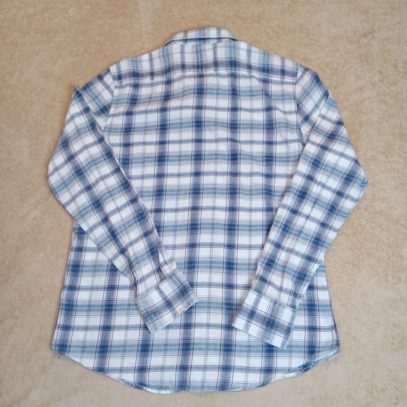 Twillory Men's Medium Long Sleeve Flannel Shirt Blue‎ - Picture 2 of 9